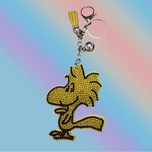 🦄 Bling Rhinestone Puffy Woodstock Bag Charm/Key Chain!